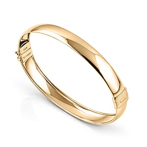Luxoro 10K Yellow Gold Bangle Bracelet (7.25 In) 5.25 Grams