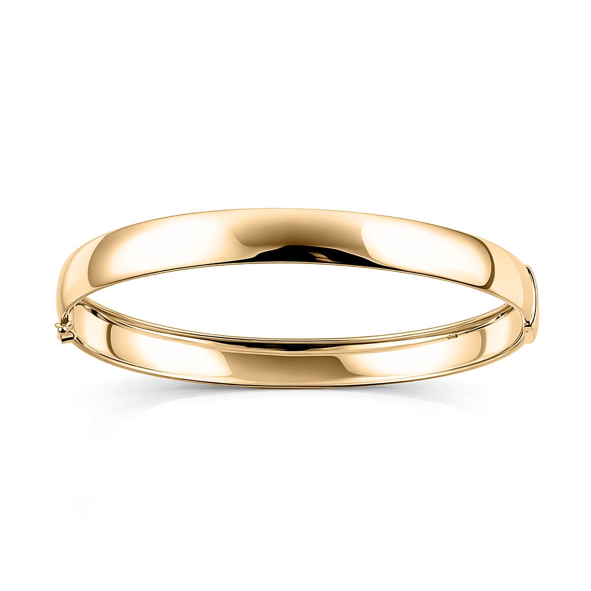 Luxoro 10K Yellow Gold Bangle Bracelet (7.25 In) 5.25 Grams image number 3