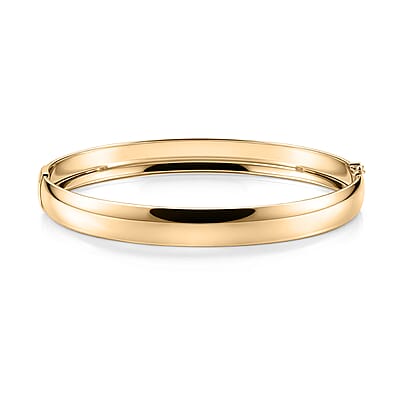 Luxoro 10K Yellow Gold Bangle Bracelet (7.25 In) 5.25 Grams