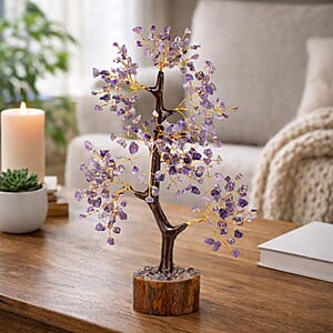Livmore Purple Amethyst Gemstone Tree (9 Inch)
