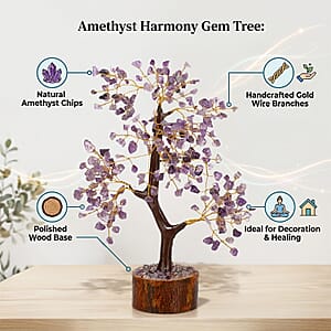 Livmore Purple Amethyst Gemstone Tree (9 Inch)