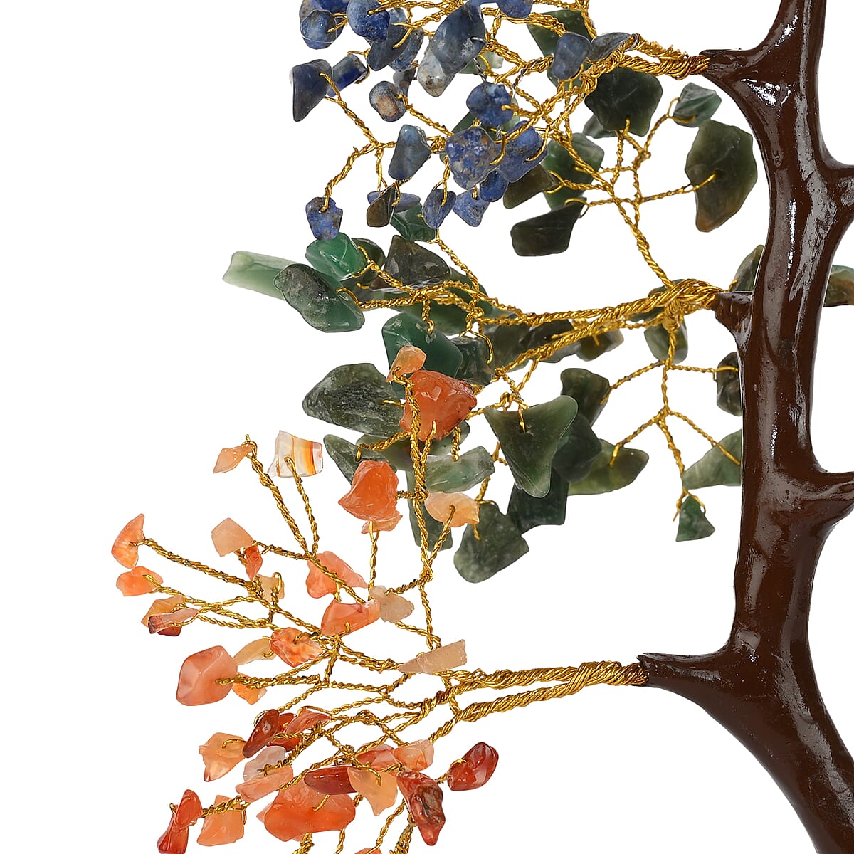 Ankur Treasure Chest Livmore Multi Seven Chakras Gemstone Tree (9 Inch) image number 4