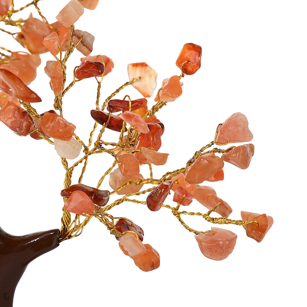 Ankur Treasure Chest Livmore Red Carnelian Gemstone Tree (9 Inch) image number 4