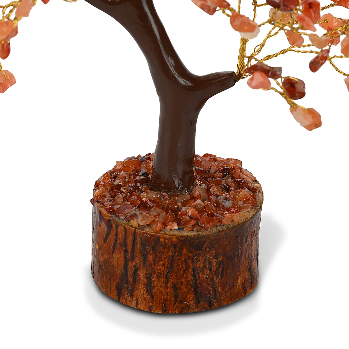 Ankur Treasure Chest Livmore Red Carnelian Gemstone Tree (9 Inch) image number 5