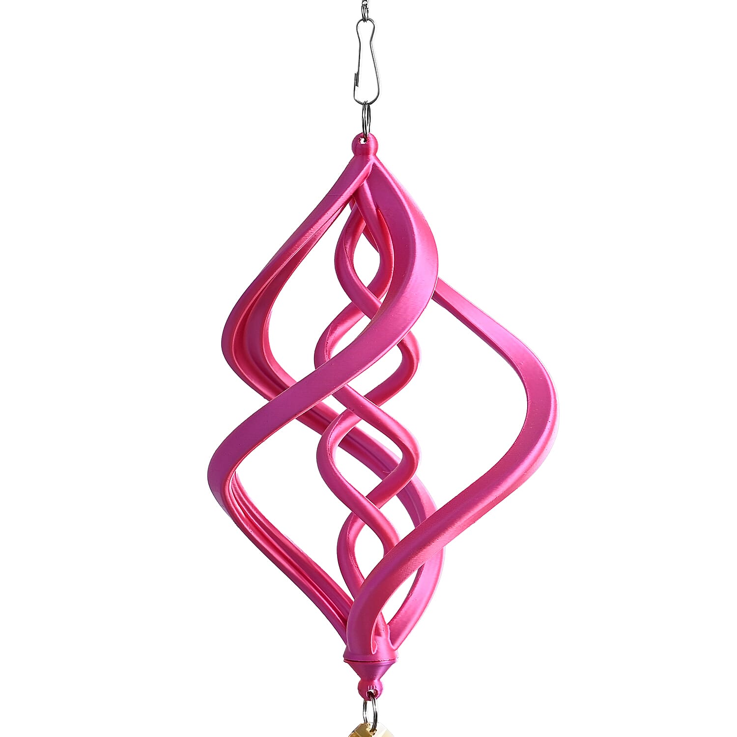 Livmore Pink Stainless Steel Crystal 3D Wind Spinner