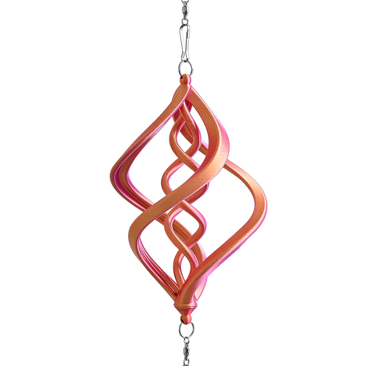 Livmore Red Stainless Steel Crystal 3D Wind Spinner