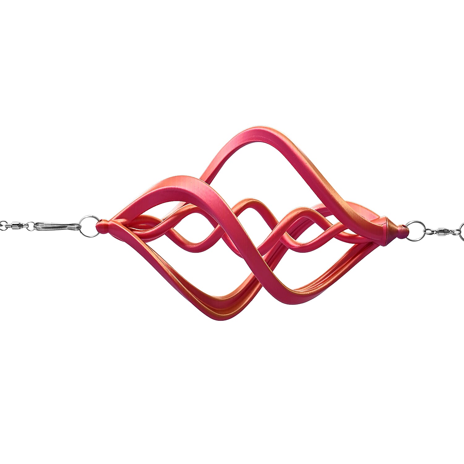 Livmore Red Stainless Steel Crystal 3D Wind Spinner