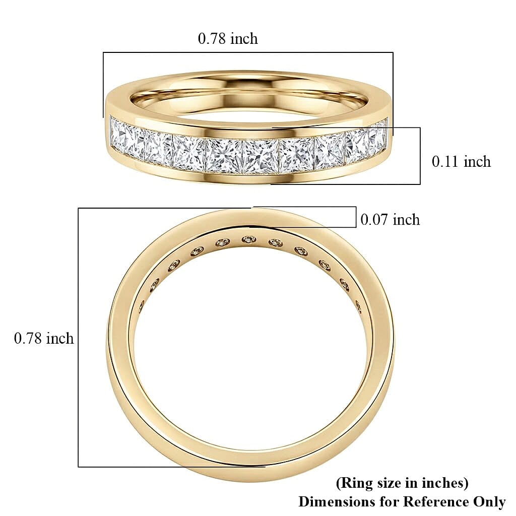 10K Yellow Gold Luxuriant Lab Grown Diamond (G, VS) Ring (Size 10.0) 1.02 ctw