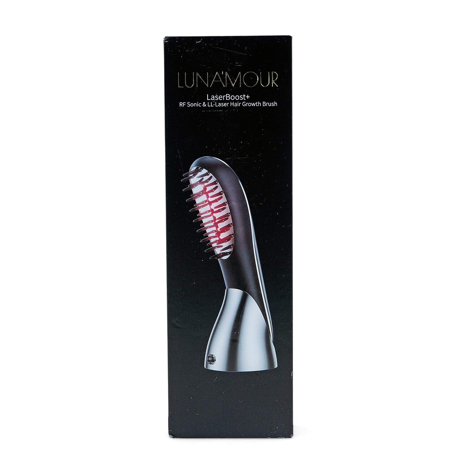 Luna'Mour LaserBoost+ Advanced RF + Sonic Vibration + Low Level Laser Hair-Growth Brush (Refurbished)