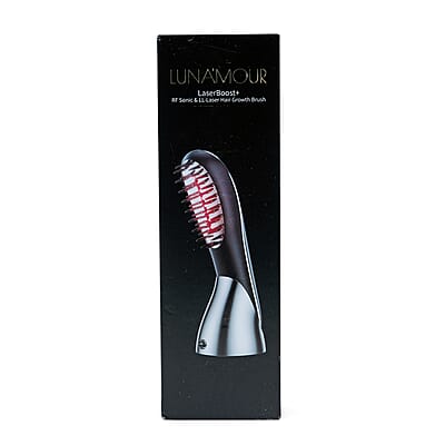 Luna'Mour LaserBoost+ Advanced RF + Sonic Vibration + Low Level Laser Hair-Growth Brush (Refurbished)
