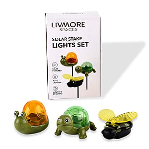 Livmore Multi Color Snail, Bee and Tortoise Solar Light