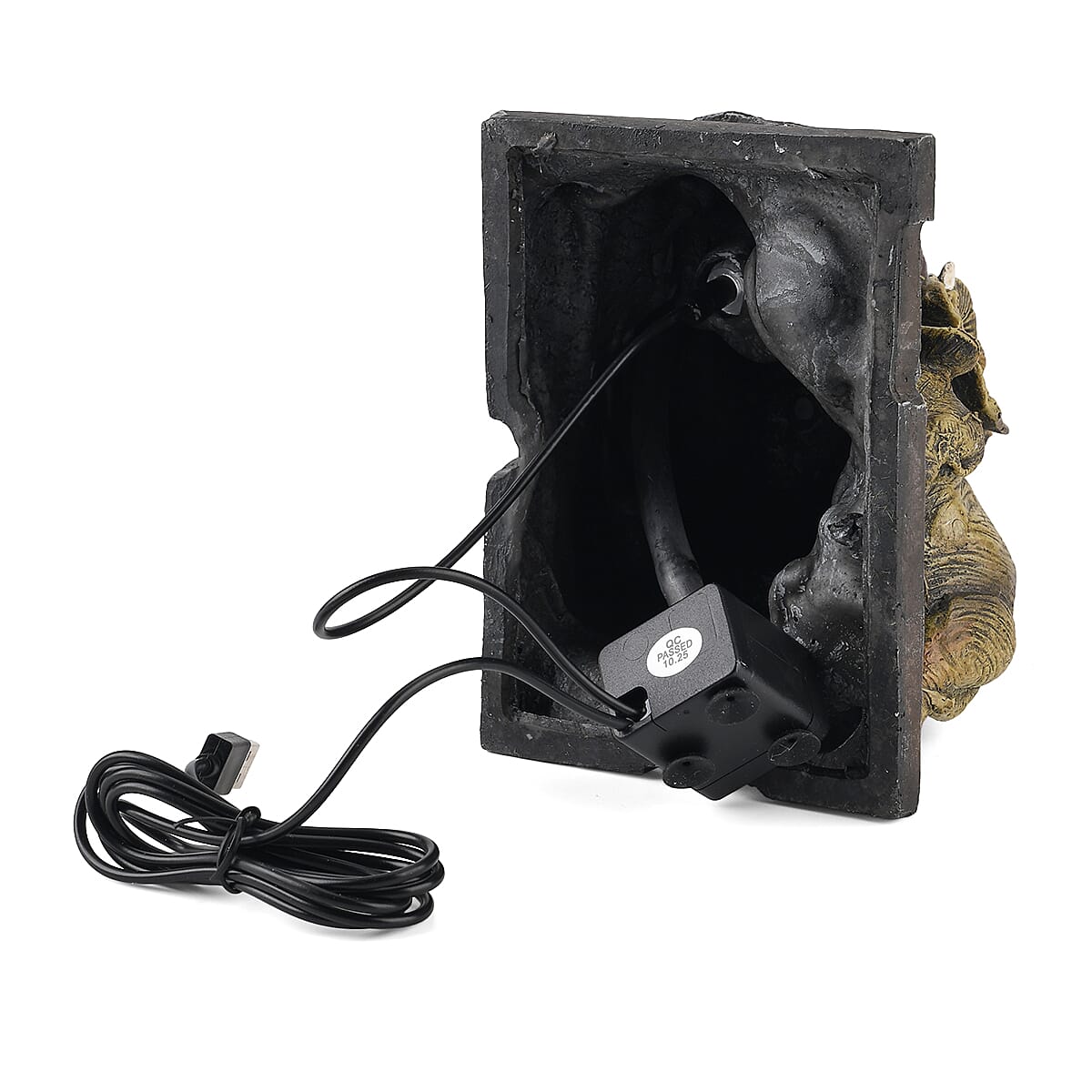 Ankur's Treasure Chest Elephant USB Indoor Polyresin Water Fountain with LED Light image number 7