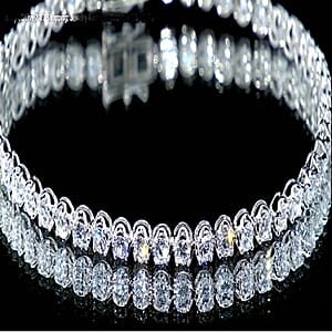 Luxuriant Lab Grown Diamond F VS 3.00 ctw Bracelet in 10K White Gold (7.00 In) 4 Grams