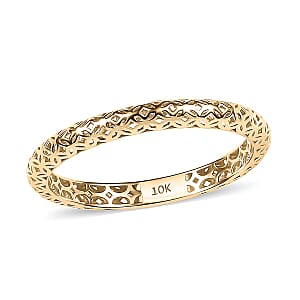 Mirage Collection 10K Yellow Gold Ring 0.89 Grams (Size 7.5)