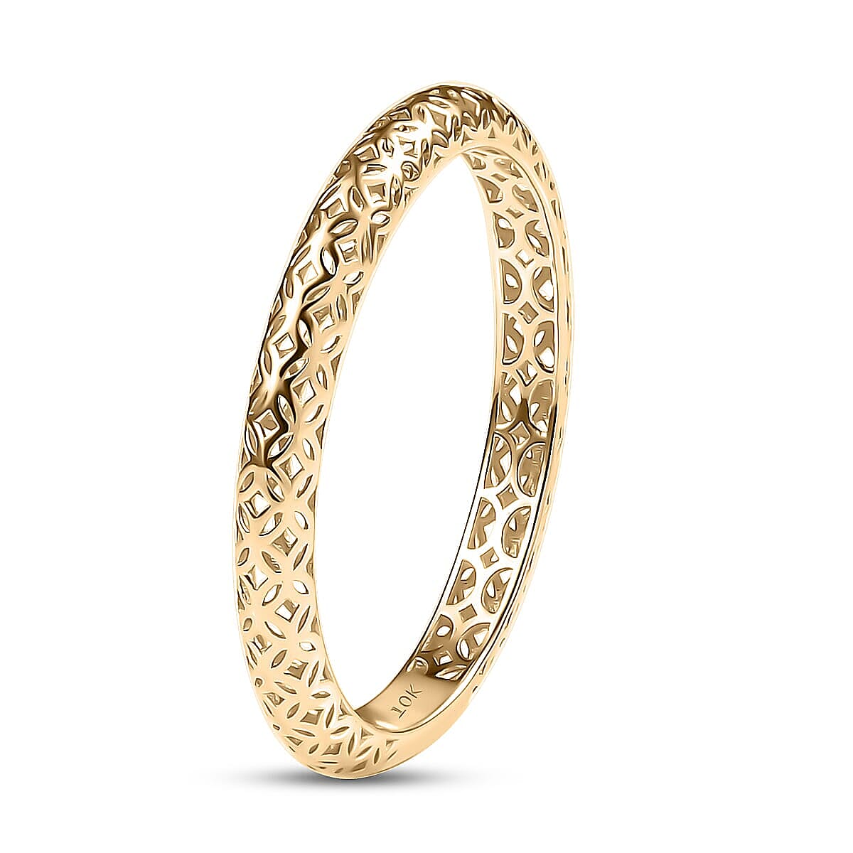 Mirage Collection 10K Yellow Gold Ring 0.89 Grams (Size 7.5) image number 3