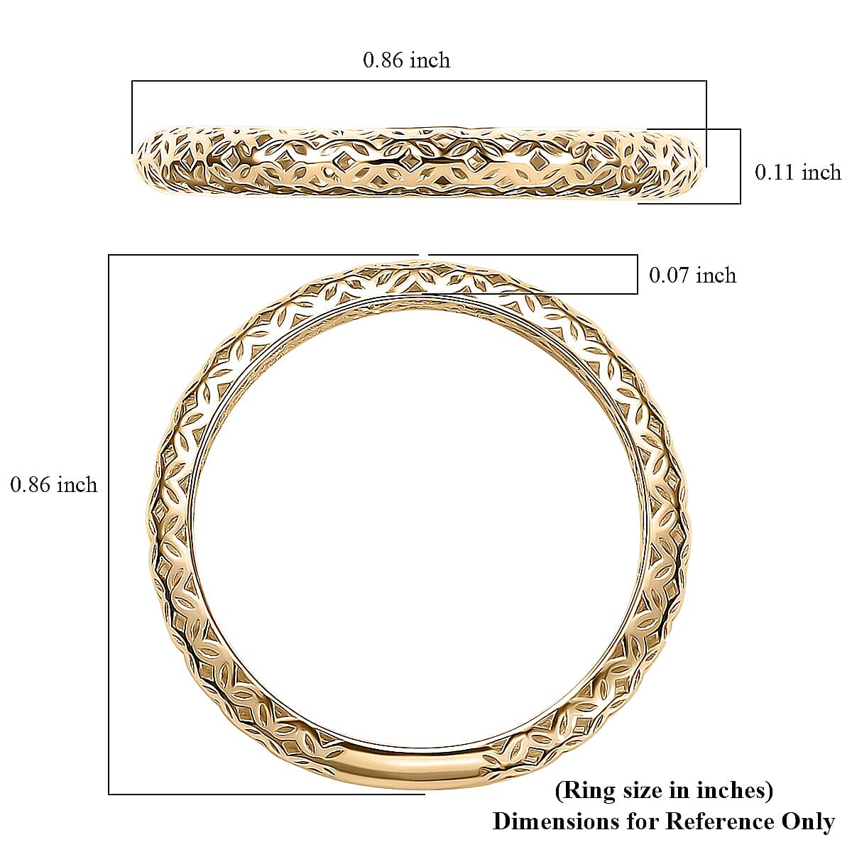 Mirage Collection 10K Yellow Gold Ring 0.89 Grams (Size 7.5) image number 5