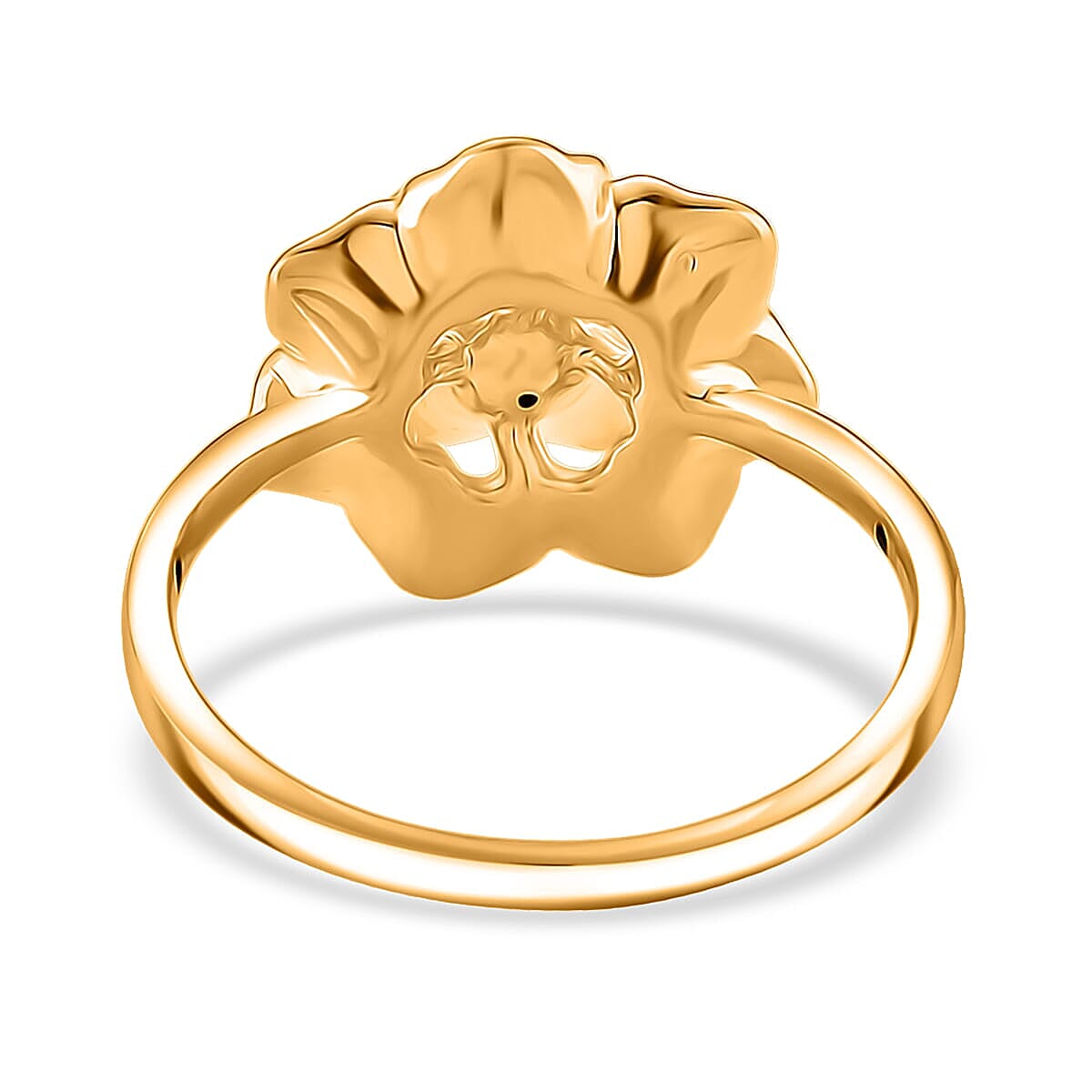 Doorbuster 24K Yellow Golden Forever Floral Ring (Size 7.5) 1 Grams image number 4