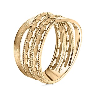 Luxoro 10K Yellow Gold Weave Ring 3.08 Grams (Size 6.5)