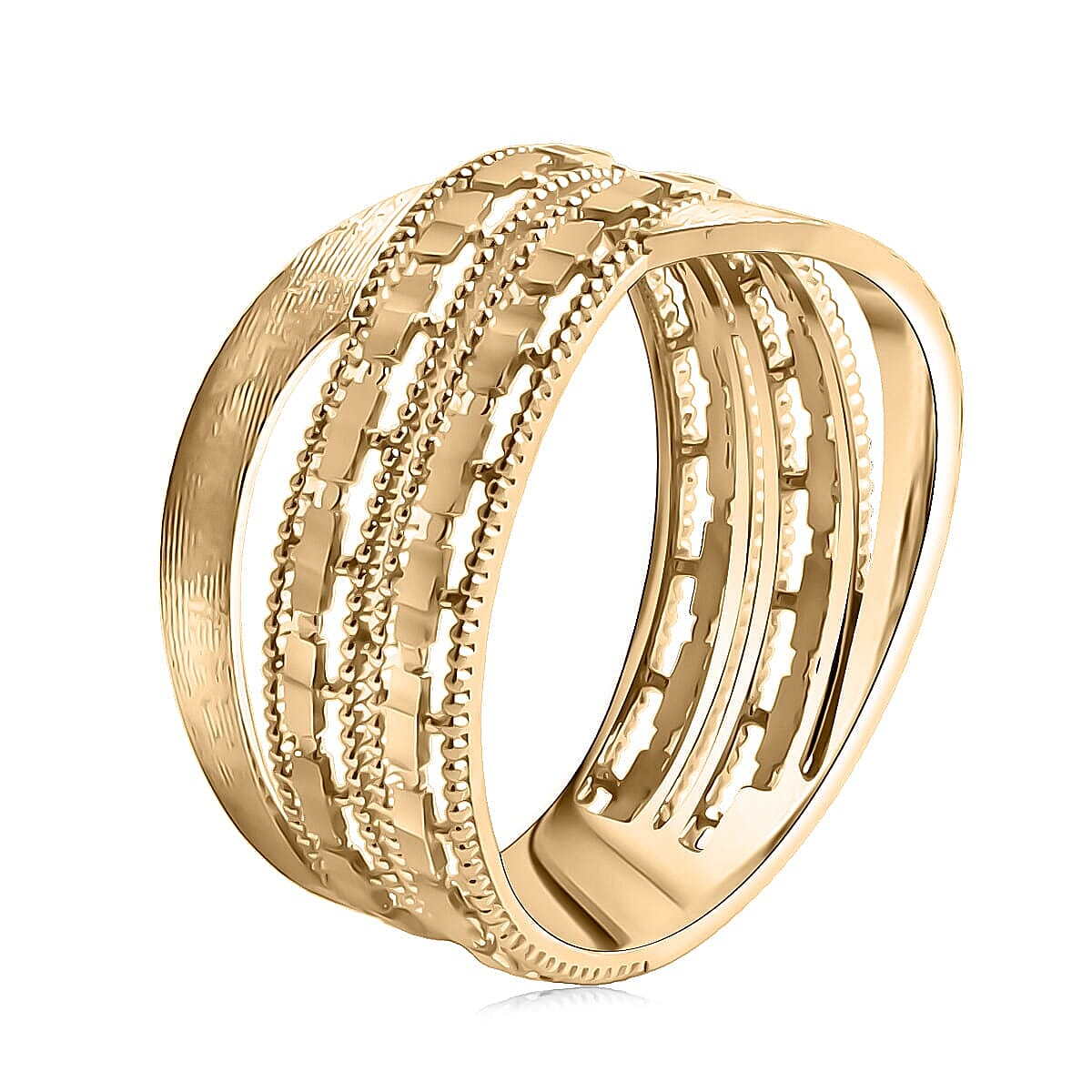 Luxoro 10K Yellow Gold Weave Ring 3.08 Grams (Size 9.5) image number 3