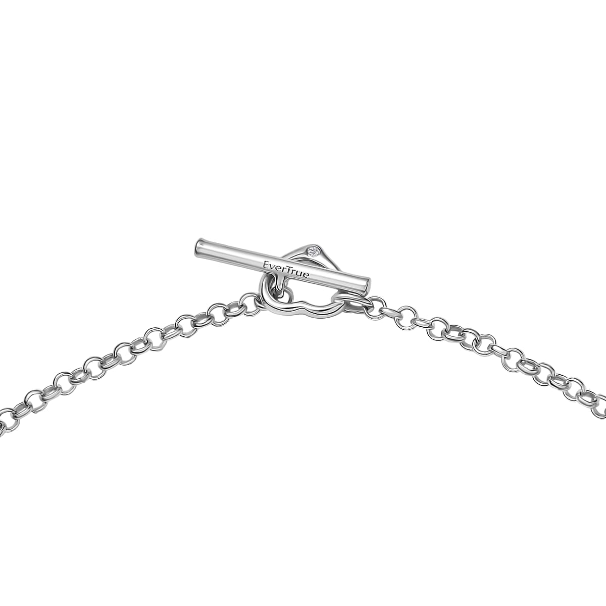 EverTrue Moissanite Necklace (18 Inches) in Platinum Bond 1.00 ctw image number 4