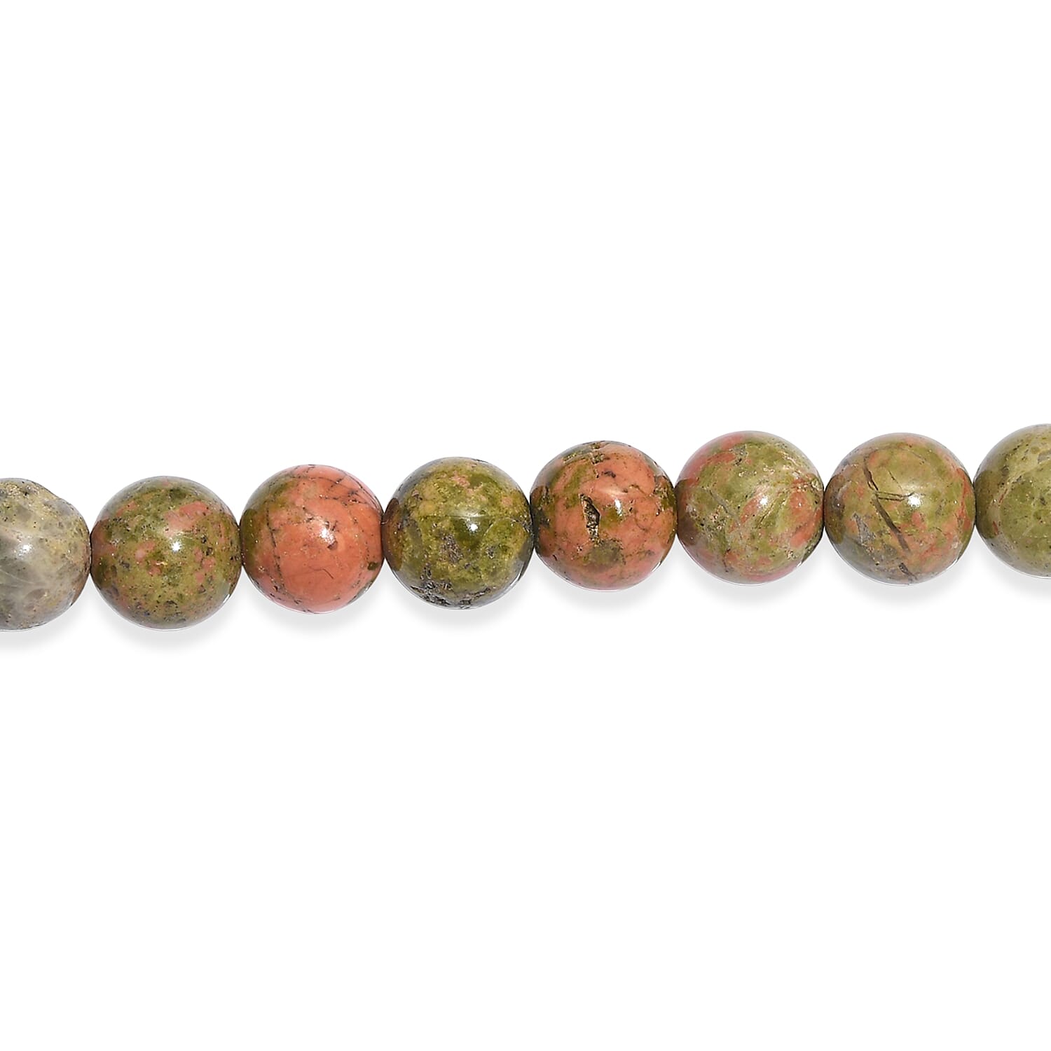 Unakite 280.00 ctw Beaded Necklace (36 Inches)