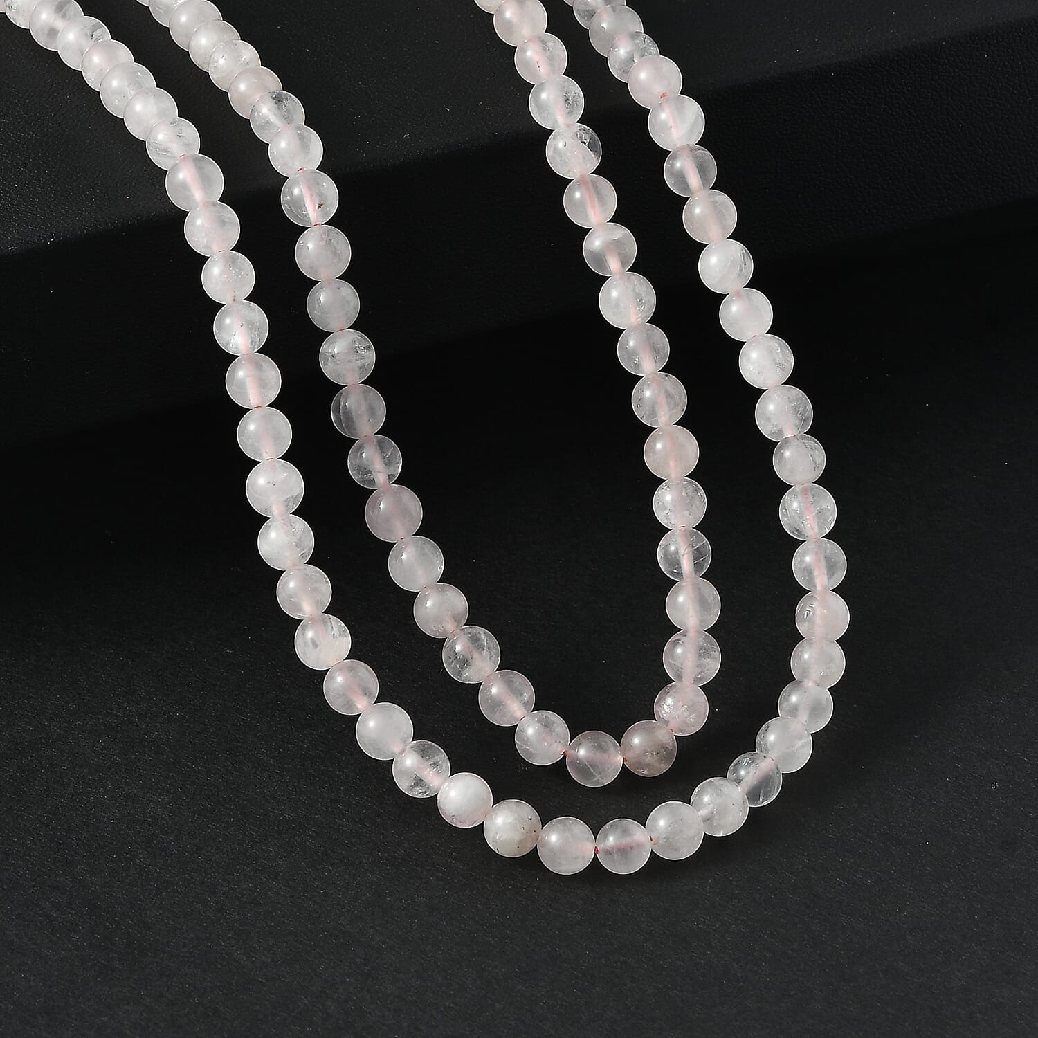 Galilea Rose Quartz 250.00 ctw Beaded Necklace (36 Inches)