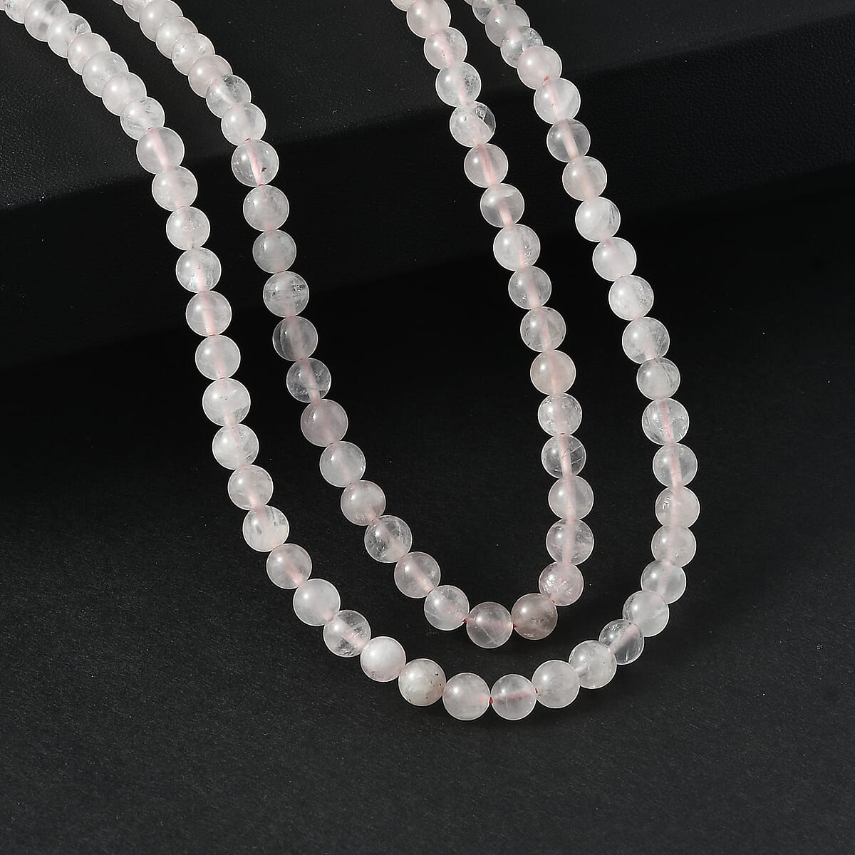 Galilea Rose Quartz 250.00 ctw Beaded Necklace (36 Inches) image number 1