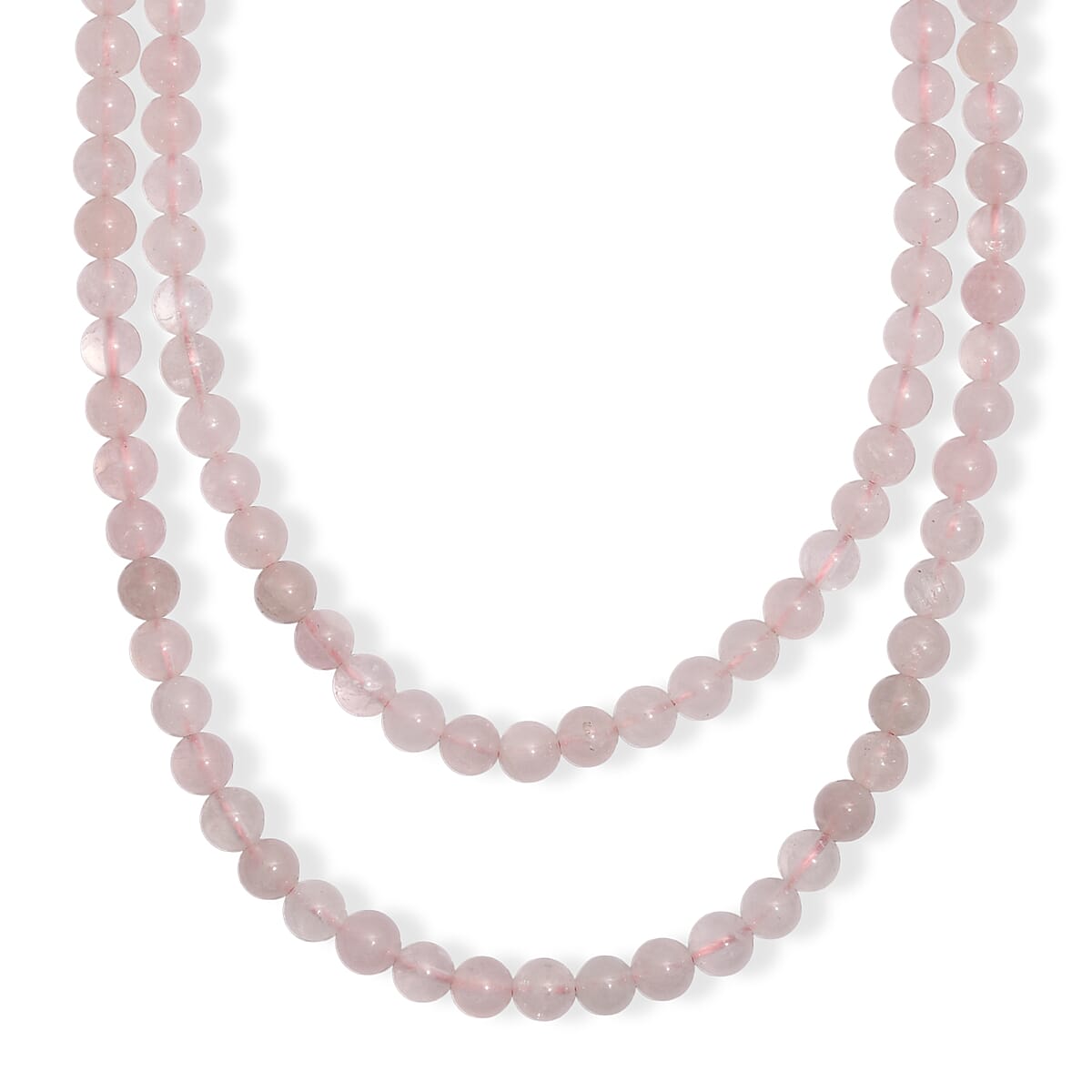 Galilea Rose Quartz 250.00 ctw Beaded Necklace (36 Inches) image number 3