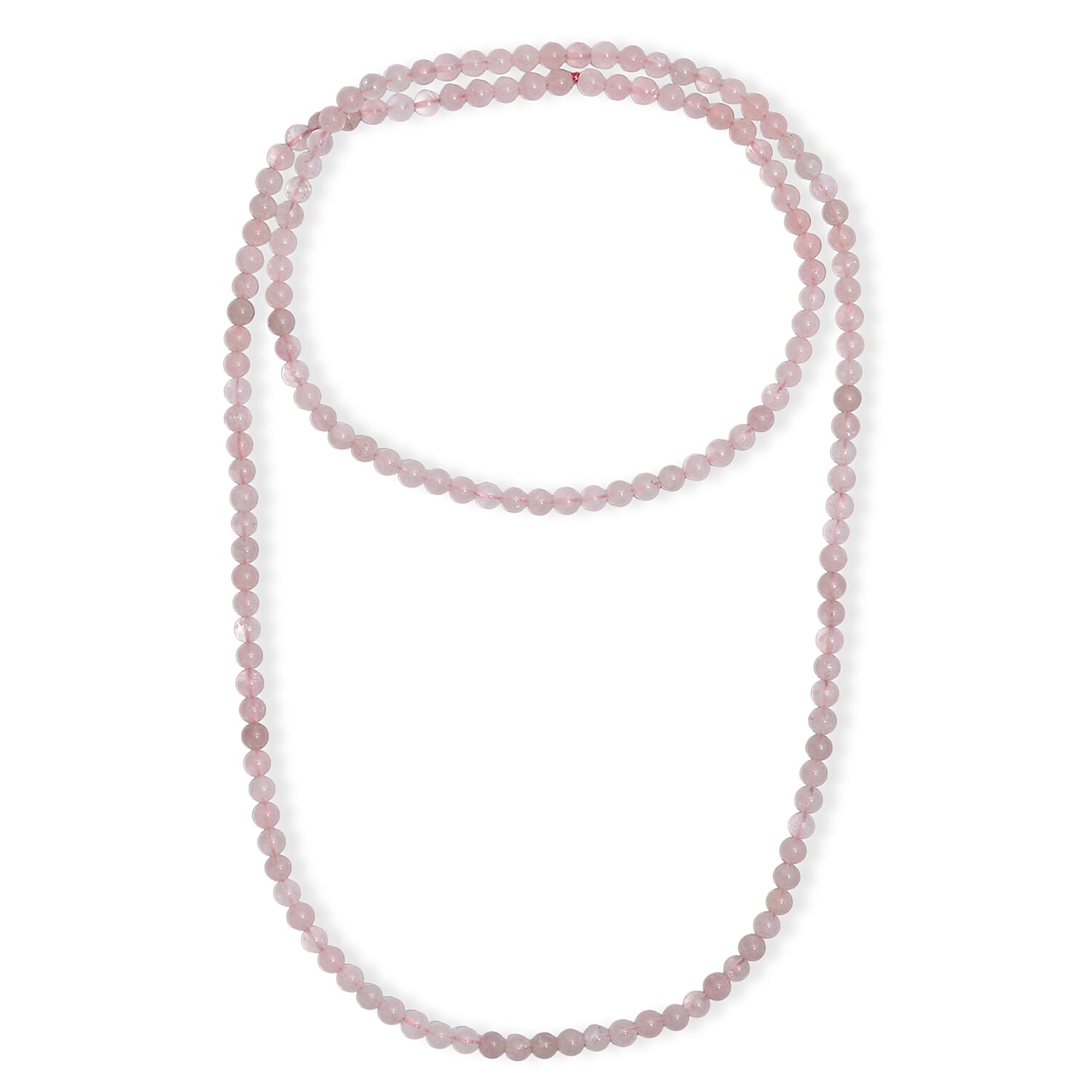 Galilea Rose Quartz 250.00 ctw Beaded Necklace (36 Inches)