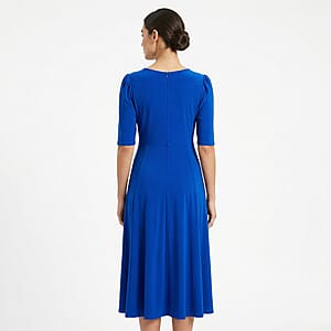 La Marey Blue Crystal Embellished Dress - One Size Missy