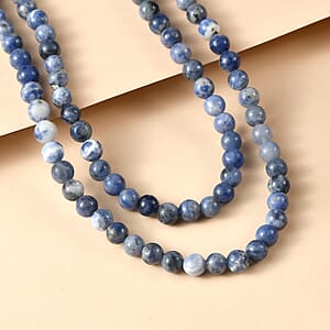 Sodalite 220.00 ctw Beaded Necklace (36 Inches)