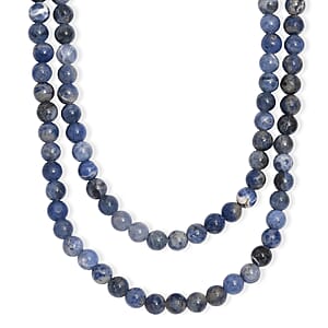 Sodalite 220.00 ctw Beaded Necklace (36 Inches)