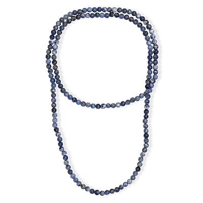 Sodalite 220.00 ctw Beaded Necklace (36 Inches)