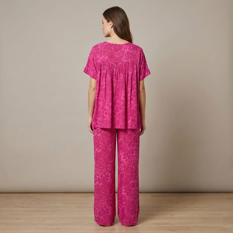 La Marey Pink 2pcs Pajama Set - One Size Missy