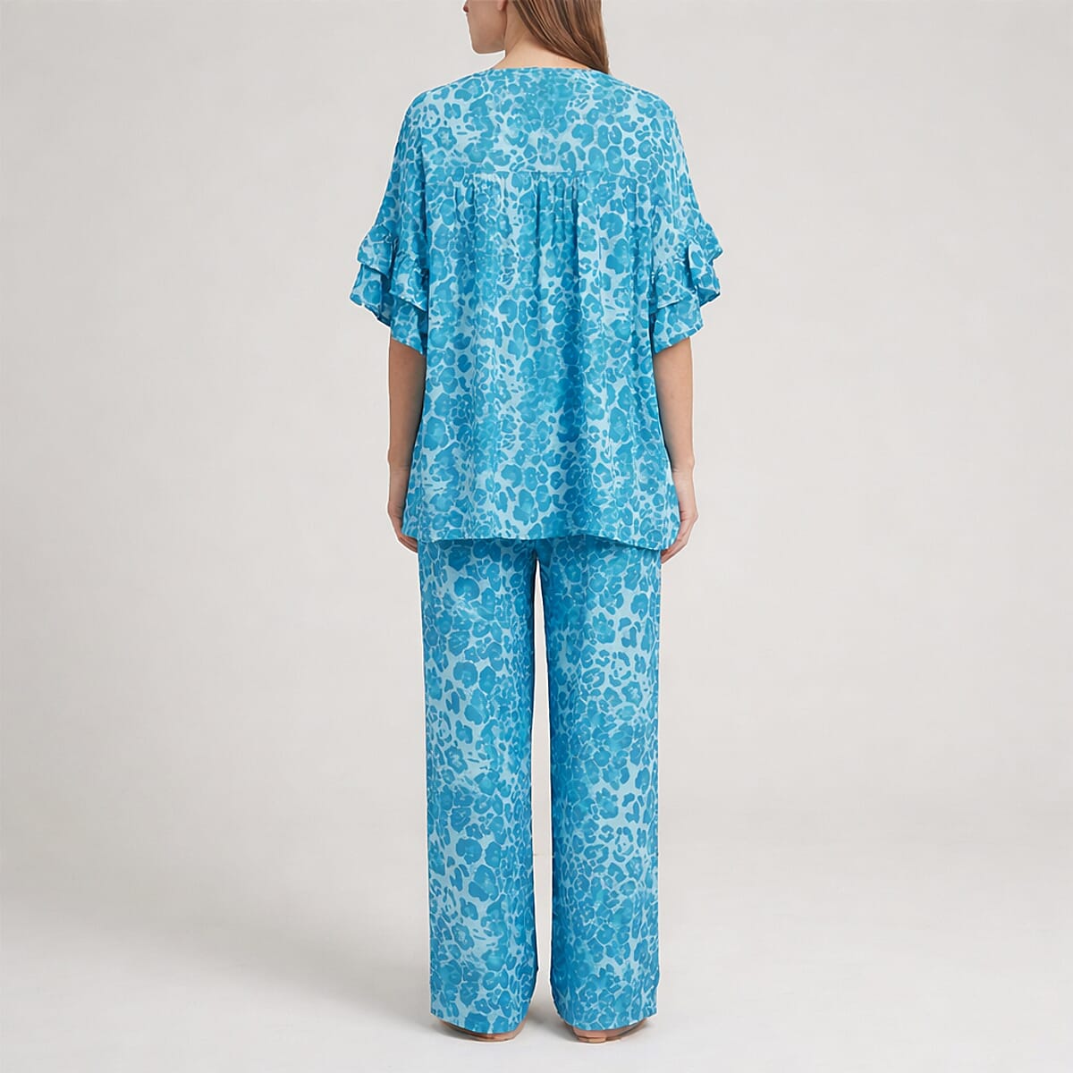 La Marey Blue 2pcs Pajama Set - One Size Missy image number 1