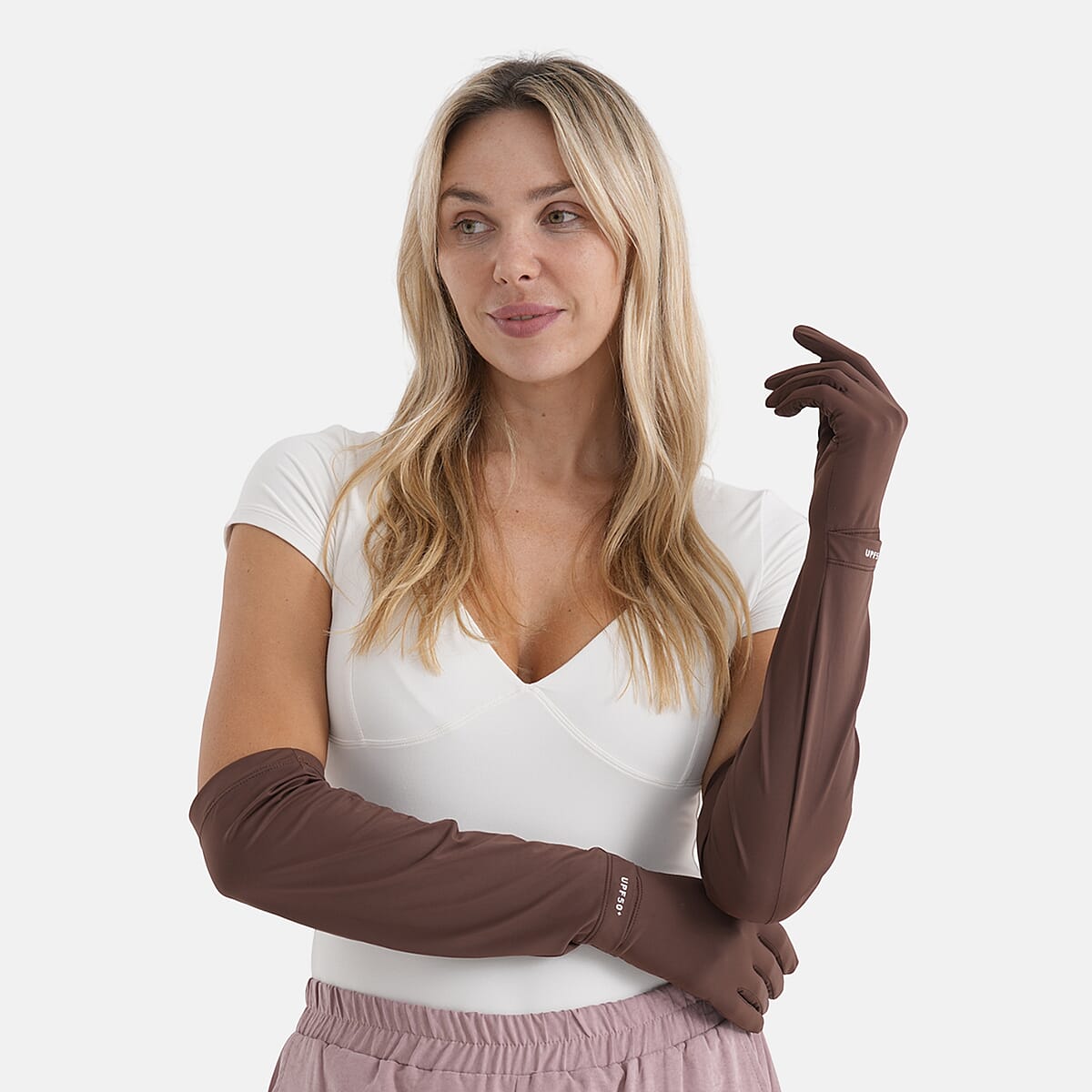 La Marey Cooling and UV Protection Gloves - Brown image number 1