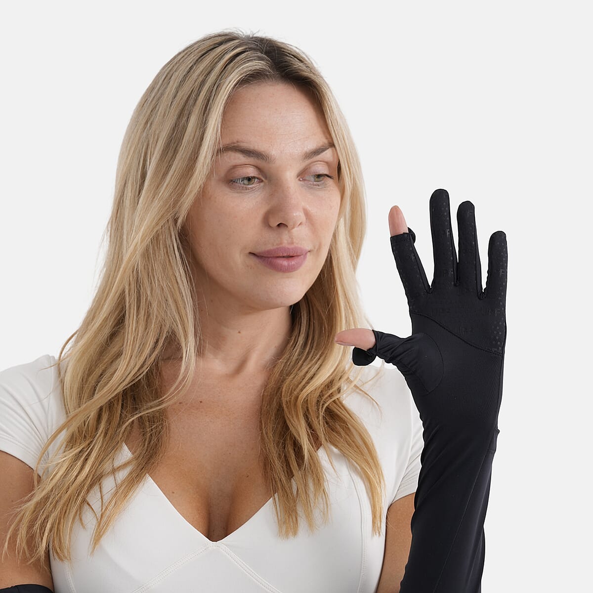 La Marey Cooling and UV Protection Gloves - Black image number 3