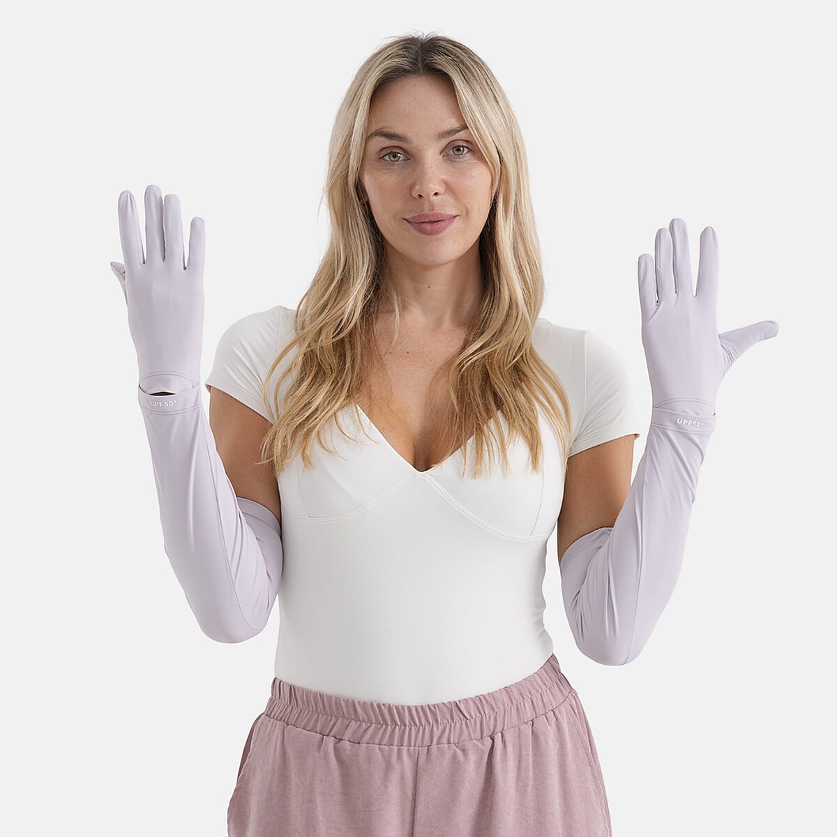 La Marey Cooling and UV Protection Gloves - Purple image number 1