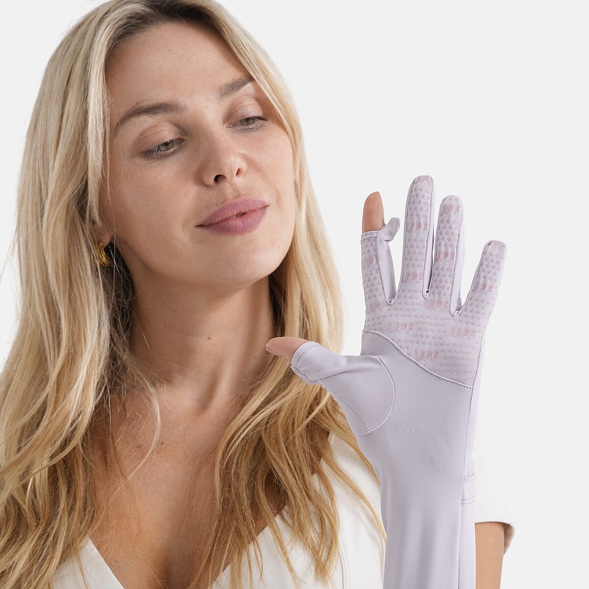 La Marey Cooling and UV Protection Gloves - Purple image number 3