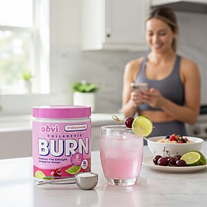 Obvi Collagenic Burn Sugar Free Fat Burner Dietary Powder- Cherry Limeade (4.85oz) Made in US