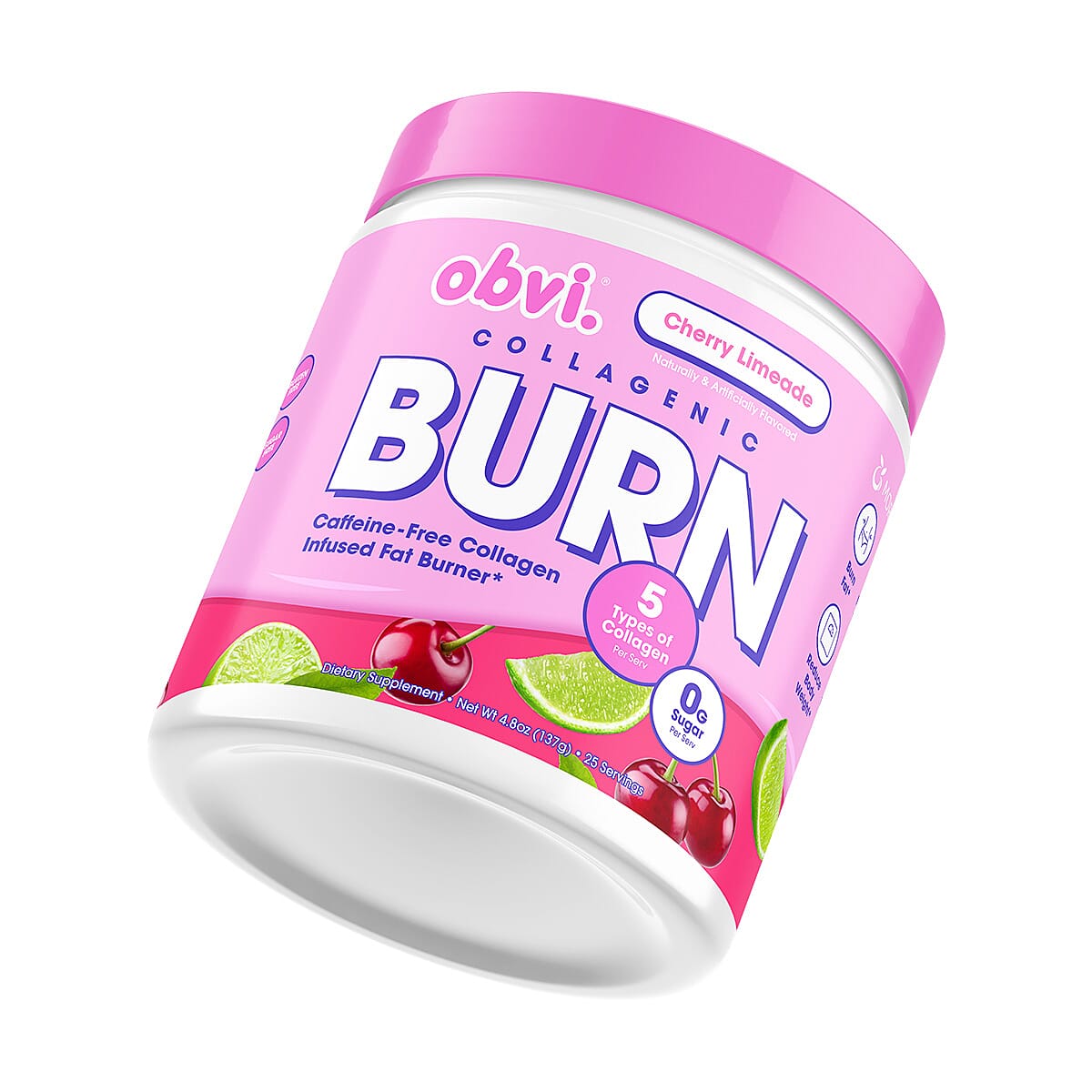 Obvi Collagenic Burn Powder-Cherry Limeade Dietary Supplement image number 1
