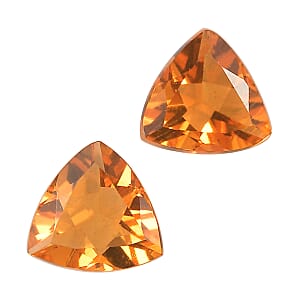 0.32 ctw Trillion Cut Fire Opal Loose Gemstones (Set Of 2) (4 mm)