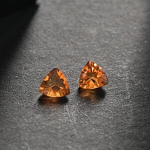 0.32 ctw Trillion Cut Fire Opal Loose Gemstones (Set Of 2) (4 mm)