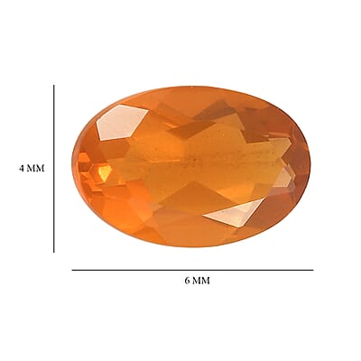 0.47 ctw Oval Cut Fire Opal Loose Gemstones – AA Grade (Set Of 2) (6x4 mm)
