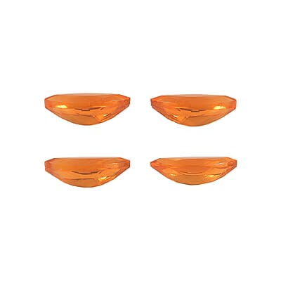 0.58 ctw Marquise Cut Fire Opal Loose Gemstones – AA Grade (Set Of 4) (6x3 mm)