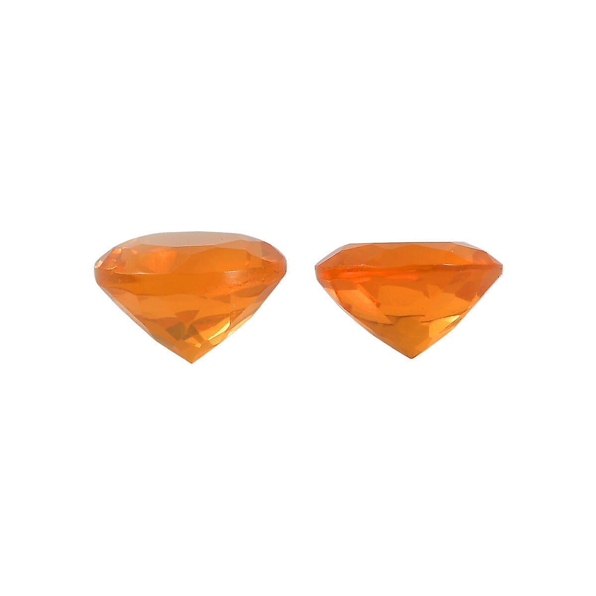 0.30 ctw Round Cut Fire Opal Loose Gemstones (Set Of 2) (4 mm) image number 2
