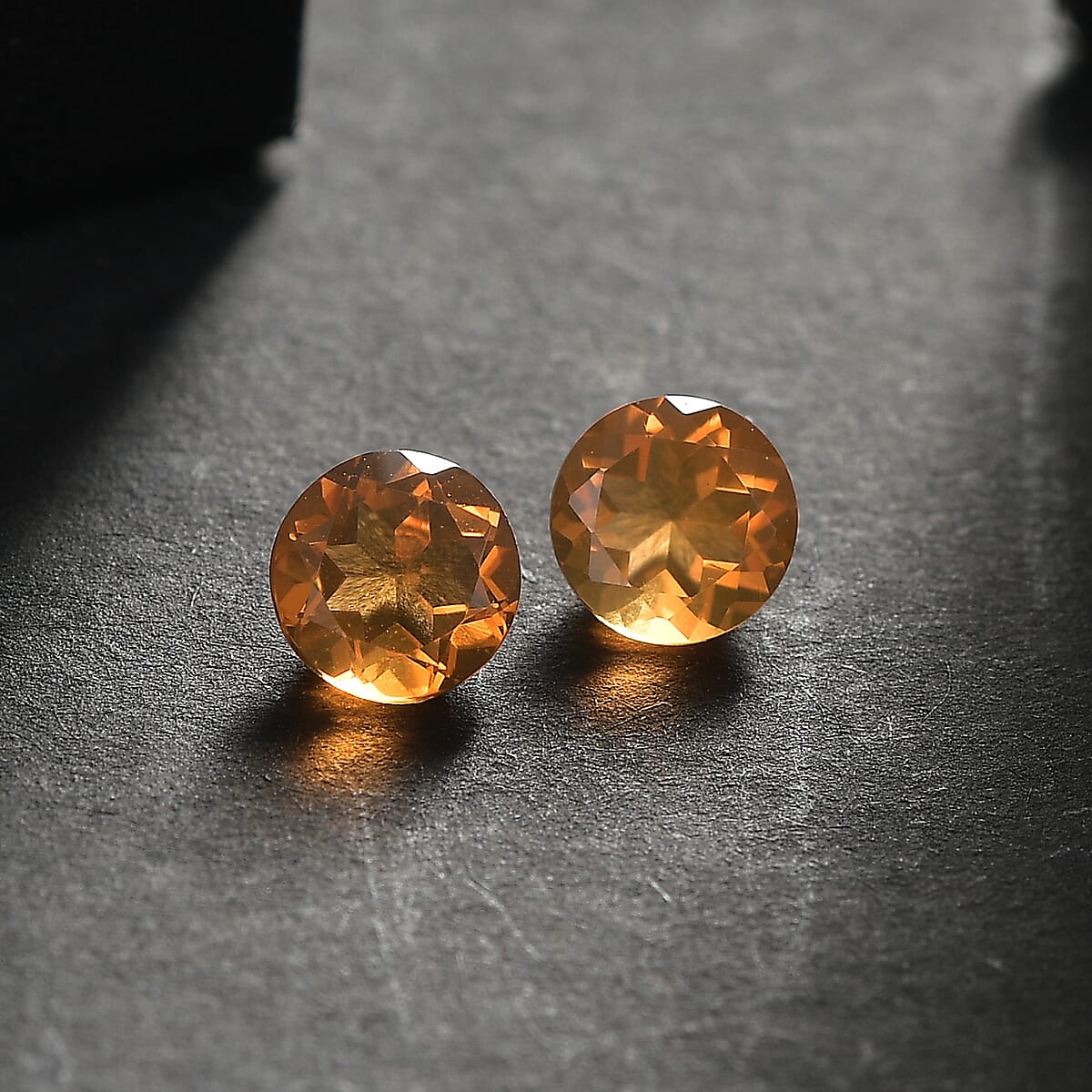0.63 ctw Round Cut Fire Opal Loose Gemstones (Set Of 2) (5 mm) image number 1