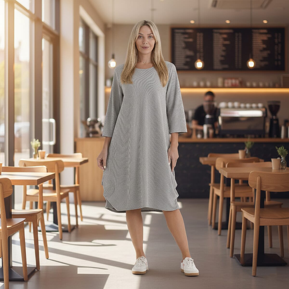 La Marey Celadon Dress Pajama - One Size Fits Most image number 1