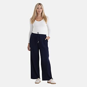  La Marey Navy Knit Pants - One Size Fits Most