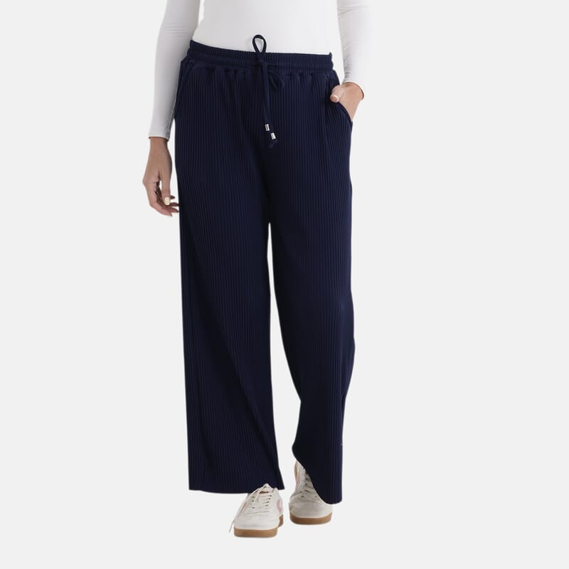 La Marey Navy Knit Pants - One Size Fits Most